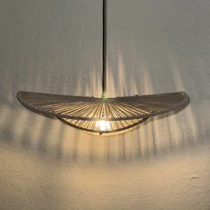 beige lotus lamp